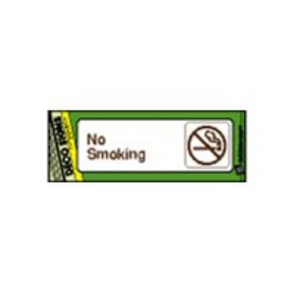 Picture of No Smoking Sign Plastic 3" x 9"