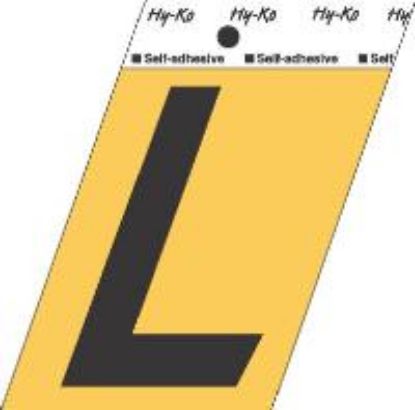 Picture of 3-1/2" Aluminum Adhesive Letter L