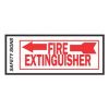Picture of Fire-Extinguisher Sign Left Arrow 4" x 10"