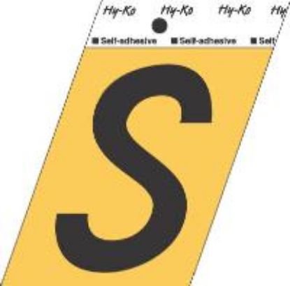 Picture of 3-1/2" Aluminum Adhesive Letter S