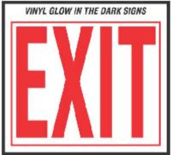 Picture of Exit-Sign 8" LETTER GLOWING