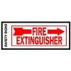 Picture of Fire-Extinguisher Sign Right Arrow 4" x 10"