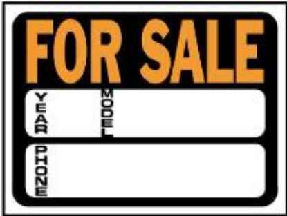 Picture of 9" x 12" Auto For Sale Sign