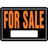 Picture of Sign "For Sale" Black/Orange Aluminum 10" x 14"