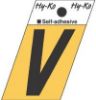 Picture of 1-1/2" Aluminum Adhesive Letter V