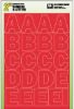 Picture of 2" RED Numb/Letter Set