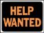 Picture of 9" x 12" Help Wanted Sign