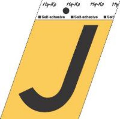 Picture of 3-1/2" Aluminum Adhesive Letter J
