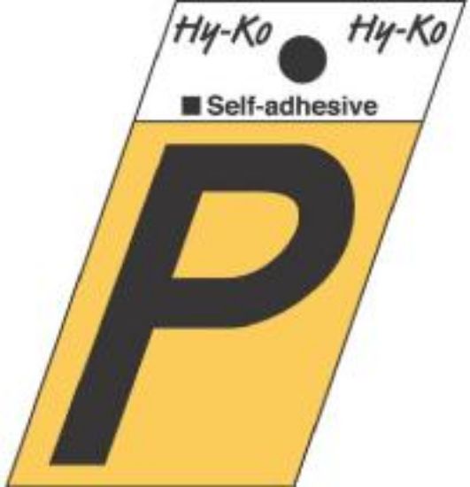 Picture of 1-1/2" Aluminum Adhesive Letter P