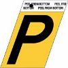 Picture of 1-1/2" Aluminum Adhesive Letter P