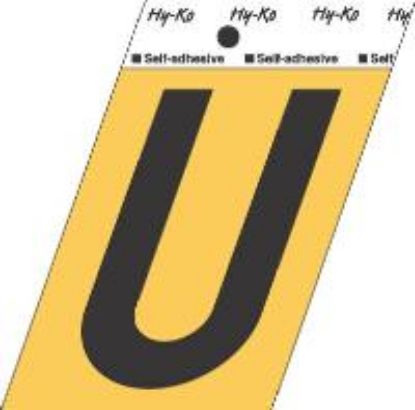 Picture of 3-1/2" Aluminum Adhesive Letter U