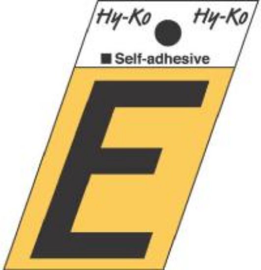 Picture of 1-1/2" Aluminum Adhesive Letter E