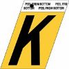 Picture of 1-1/2" Aluminum Adhesive Letter-K