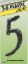 Picture of 4" Black Plastic Number 5