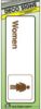Picture of Bathroom Sign Women Plastic 3" x 9"