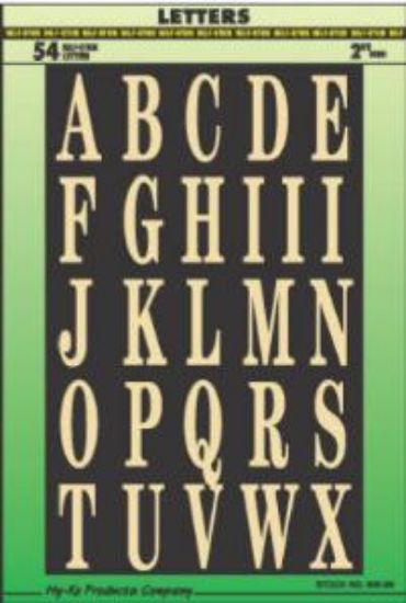 Picture of 2" B/G Letter Set