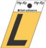 Picture of 1-1/2" Aluminum Adhesive Letter L