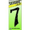 Picture of 4" Black Plastic Number 7