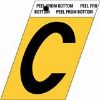 Picture of 1-1/2" Aluminum Adhesive Letter C