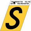 Picture of 1-1/2" Aluminum Adhesive Letter S