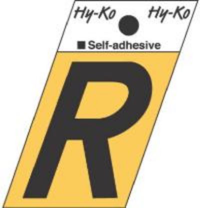 Picture of 1-1/2" Aluminum Adhesive Letter R