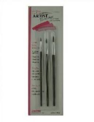 Picture of 3-piece Wood-Handle Brush Set