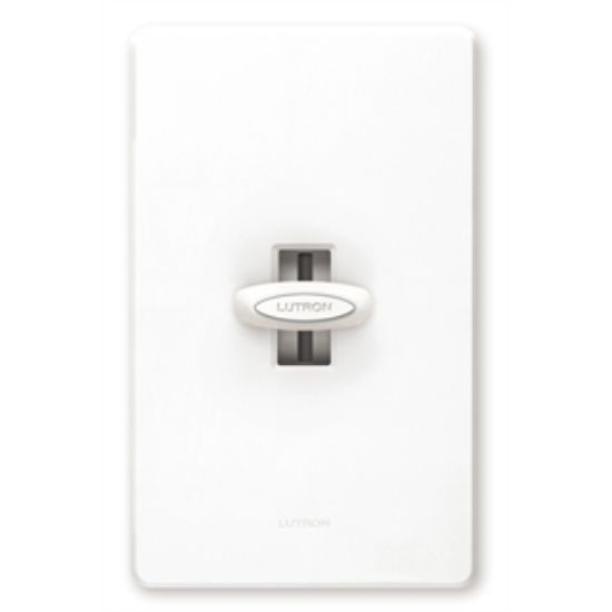 Picture of White 3-Way Lighting-Dimmer Slide-Type