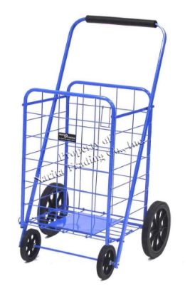 Picture of Super 4-Wheel Shopping-Cart Blue