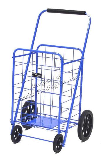 Picture of Super 4-Wheel Shopping-Cart Blue