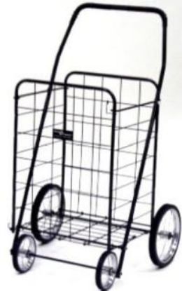Picture of Jumbo 4-Wheel Shopping-Cart Black