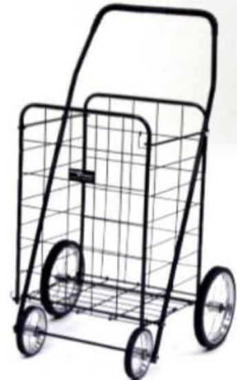 Picture of Jumbo 4-Wheel Shopping-Cart Black