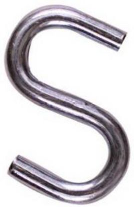 Picture of S-Hook Zinc-plated Heavy Open 3"