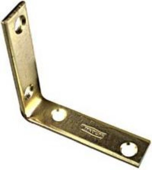 Picture of Corner-Brace Brass-Plated 2-1/2" X 5/8"