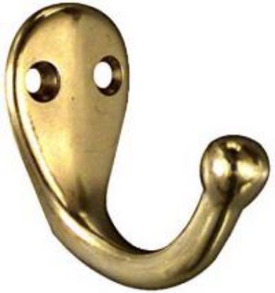 Picture of Single Clothes Hook Polished Brass