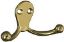 Picture of Double Clothes Hook Polished Brass