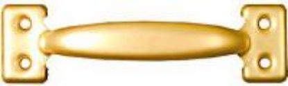 Picture of Door-Pull Satin-Brass 5-1/2"