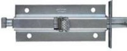 Picture of Foot-Bolt Zinc-Plated 6"