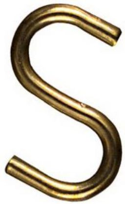 Picture of S-Hook 1" Brass Open