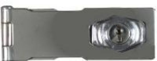 Picture of Key Hasp Lock Chrome 4-1/2"