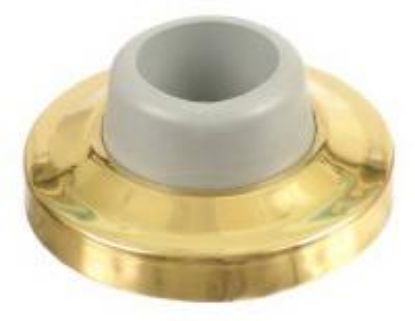 Picture of Door-Stop Wall Polished Brass 2-5/16" Diameter
