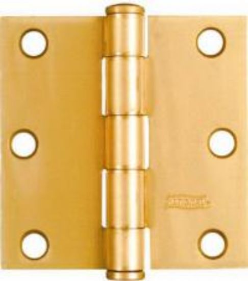 Picture of Residential Hinges Satin-Brass 3" x 3"