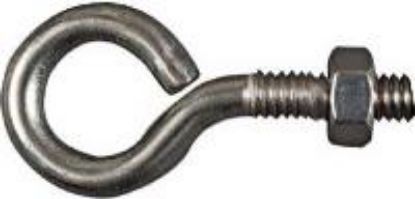 Picture of Eye-Bolt With-Nut Stainless-Steel 1/4" x 2"