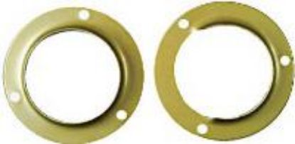 Picture of Pole-Socket Metal Brass-plate 1-3/8" Set/2