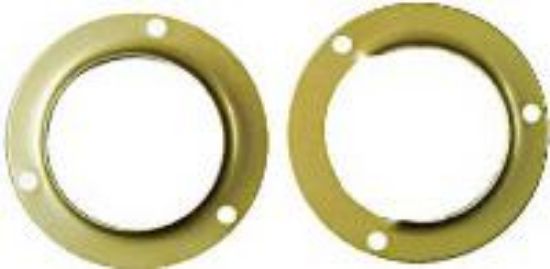 Picture of Pole-Socket Metal Brass-plate 1-3/8" Set/2