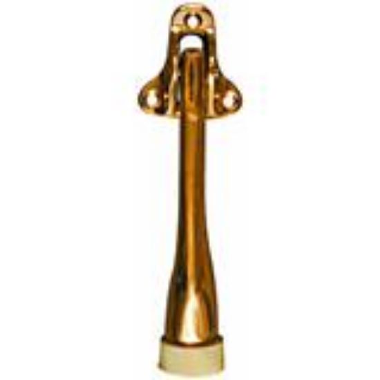 Picture of Kickdown Door-stop Solid-brass Polished Brass 5"