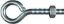 Picture of Eye-Bolt With-Nut Zinc-Plated 1/4" x 2-1/2"