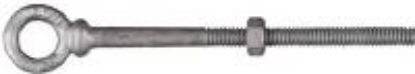 Picture of Galvanized-Steel Eye-Bolt 1/4" x 4"