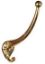 Picture of L Garment-Hook Bright Brass 3-5/16"