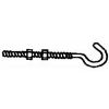 Picture of Hook Bolt w/ 2 Nuts Stainless-Steel 5/16" x 5"