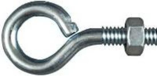 Picture of Eye-Bolt With-Nut Zinc-Plated 1/4" x 2"